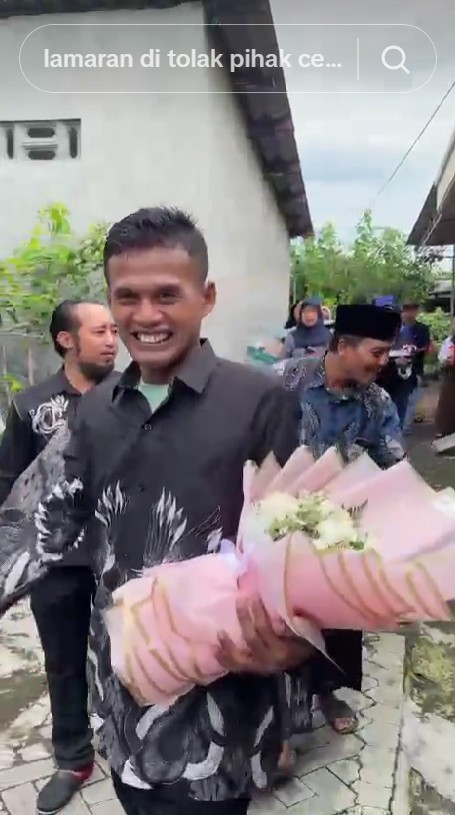 Viral pria lamarannya ditolak tapi seserahan diterima, disebut cuma rekayasa, ini fakta di baliknya