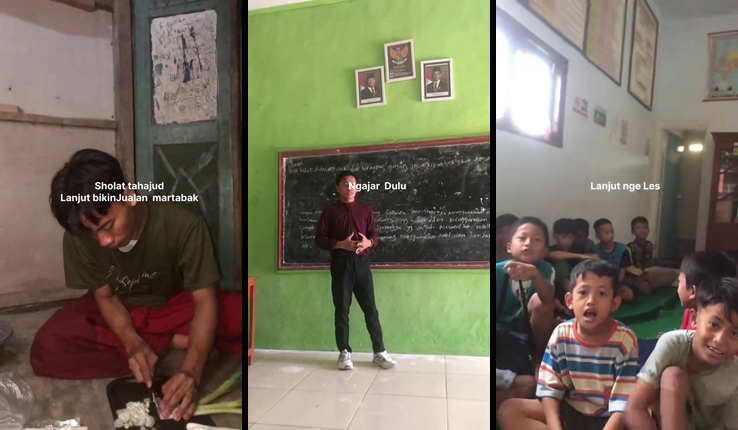 Pria ini bagikan kesehariannya menjadi guru dengan 8 pekerjaan serabutan, bikin nyesek