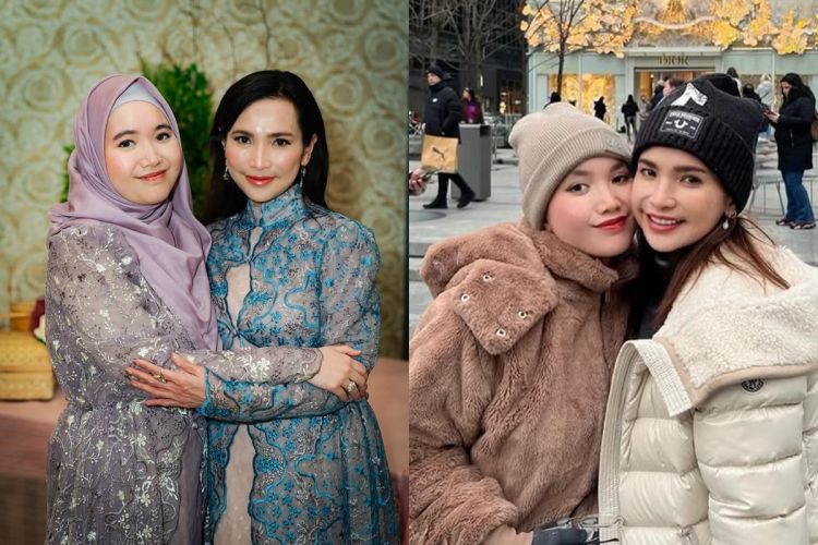 Bak seumuran, 10 potret Nunu Datau dan putrinya Azura Datau yang kini mantap berhijab