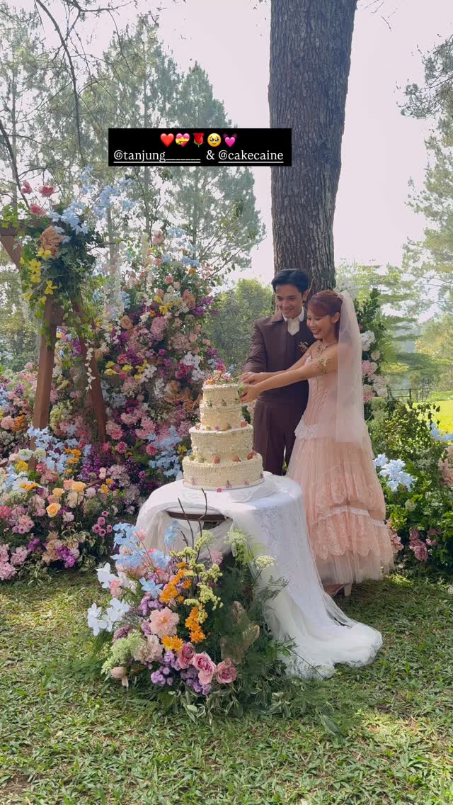 Bak di negeri dongeng, 11 potret resepsi pernikahan Nadin Amizah & Faishal Tanjung, penuh suka cita
