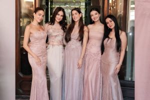 Beda gaya Luna Maya dan Raline Shah saat jadi bridesmaid di pernikahan Millane Fernandez