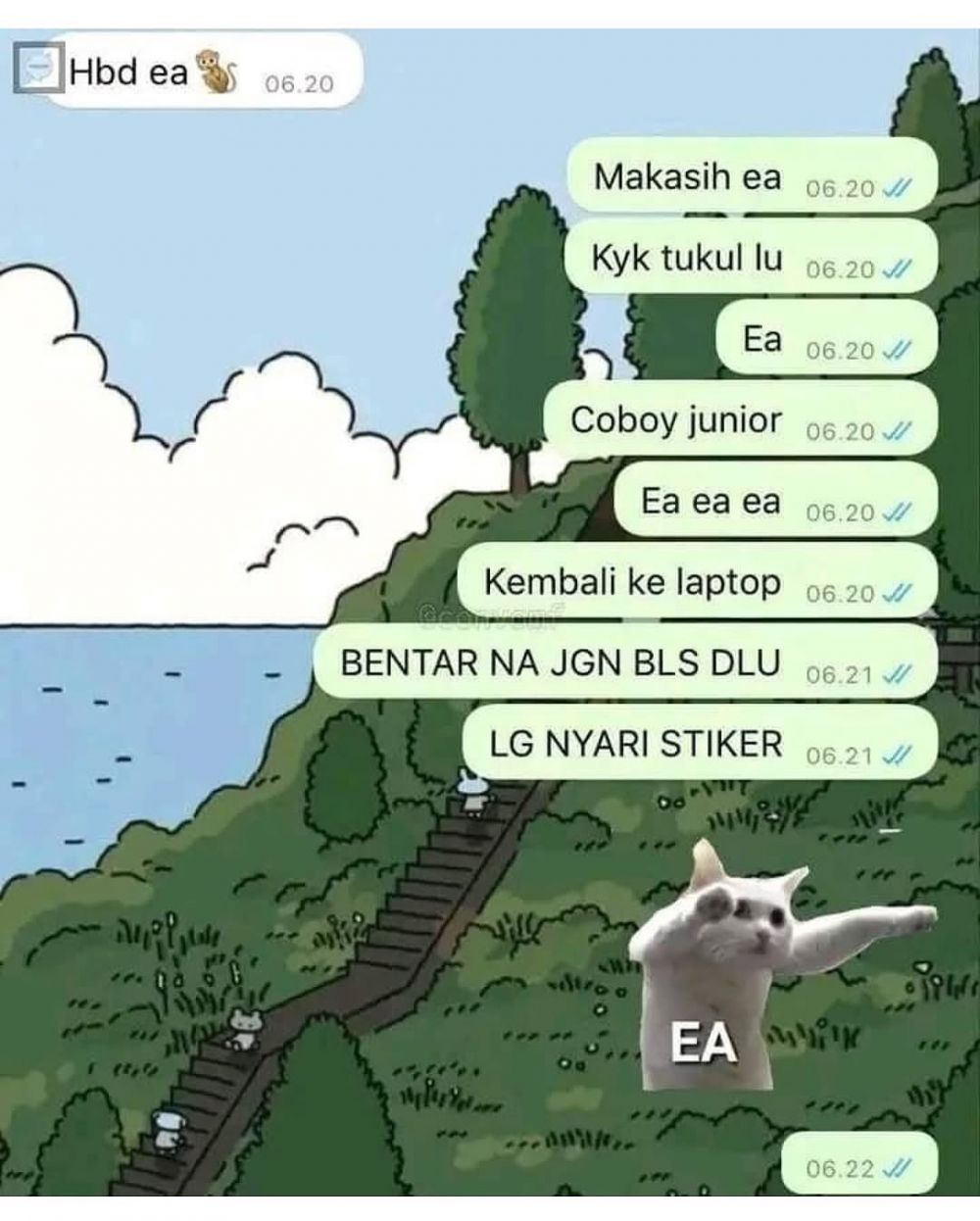 10 chat lucu terbaru 2025, isinya random banget tapi endingnya nggak ketebak