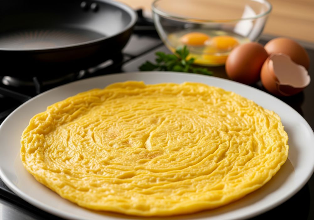 Resep telur dadar iris sempurna untuk hiasan tumpeng 17 Agustus, dijamin rapi dan cantik