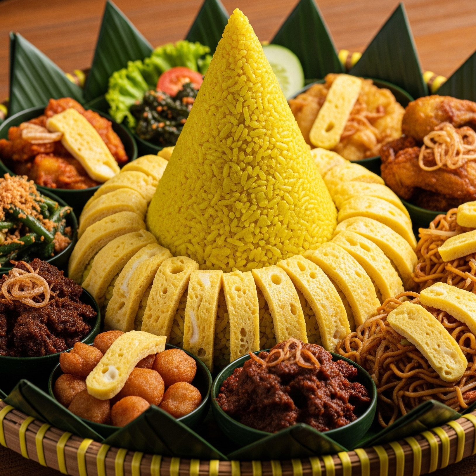 Resep telur dadar iris sempurna untuk hiasan tumpeng 17 Agustus, dijamin rapi dan cantik