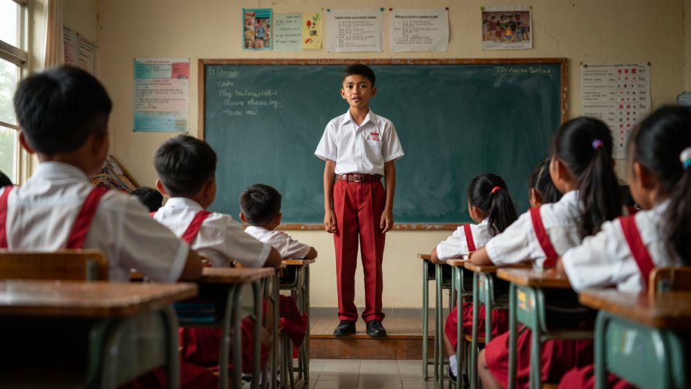 10 Contoh pidato 17 Agustus untuk anak SD singkat, mudah dihafal, dan penuh semangat