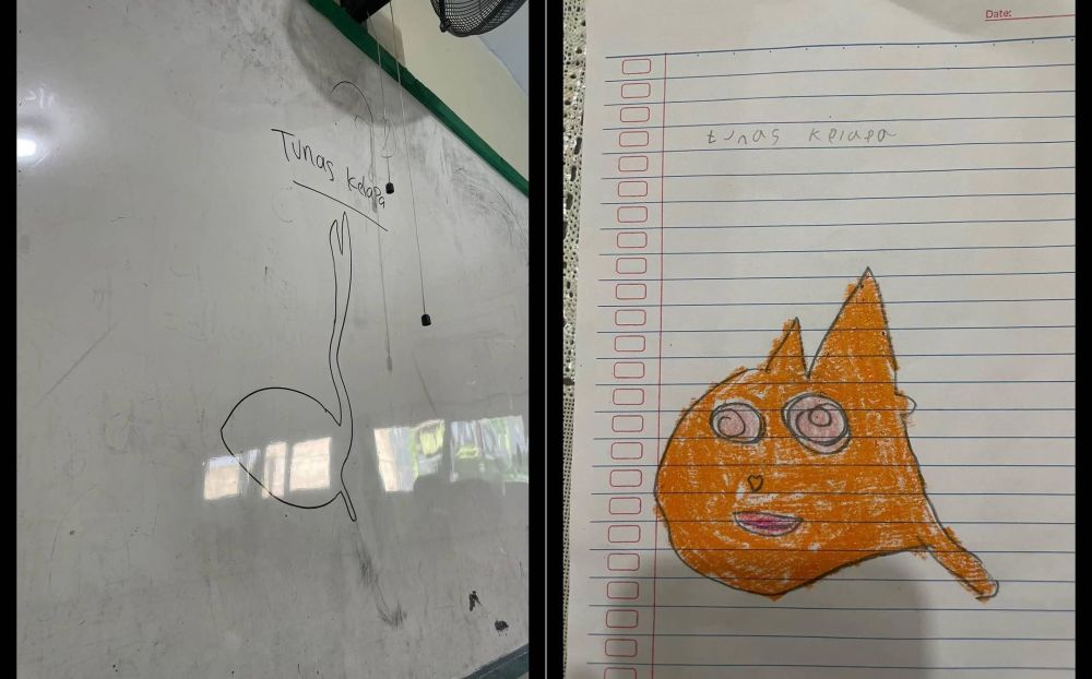 Disuruh gambar tunas kelapa sama ibu guru, 6 potret hasilnya ini bikin bingung kasih nilai