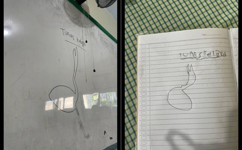 Disuruh gambar tunas kelapa sama ibu guru, 6 potret hasilnya ini bikin bingung kasih nilai