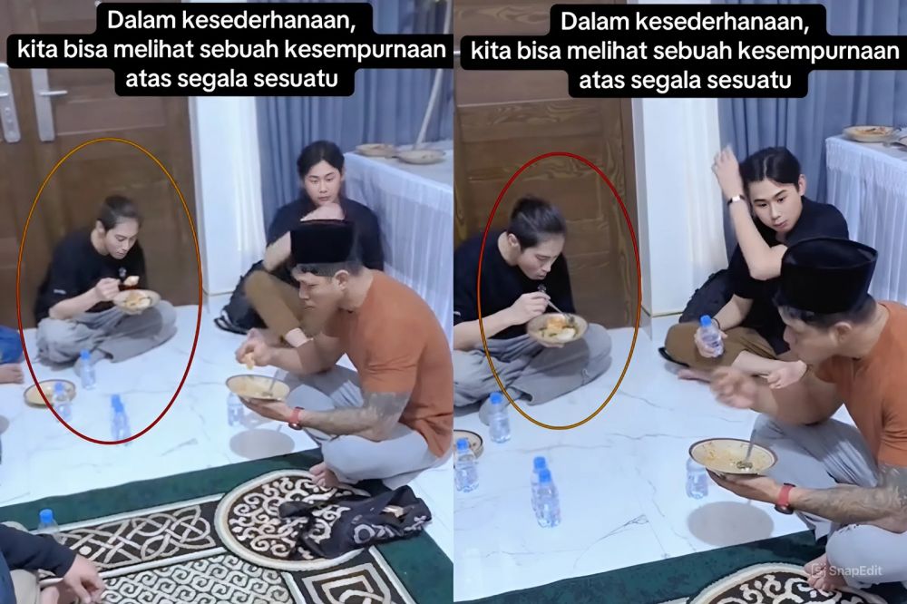 DJ Panda makan pecel Blitar lesehan usai pengajian Gus Iqdam, sisi lain sang musisi bikin penasaran