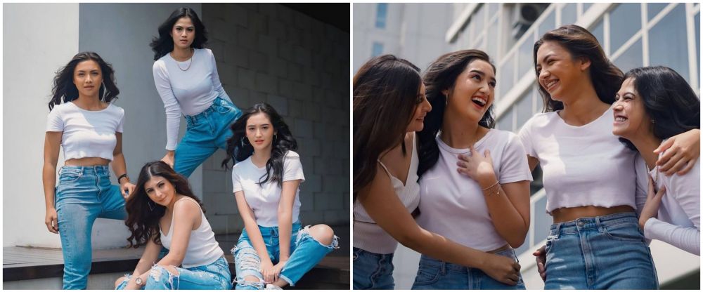 Beda gaya 11 pertemanan artis papan atas saat pemotretan, geng Luna Maya elegan dengan nuansa hitam