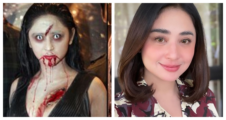 Berpenampilan seram di film, ini perbandingan 13 artis pemeran hantu saat dimakeup horor vs keseharian