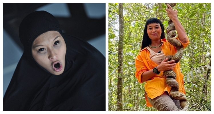 Berpenampilan seram di film, ini perbandingan 13 artis pemeran hantu saat dimakeup horor vs keseharian