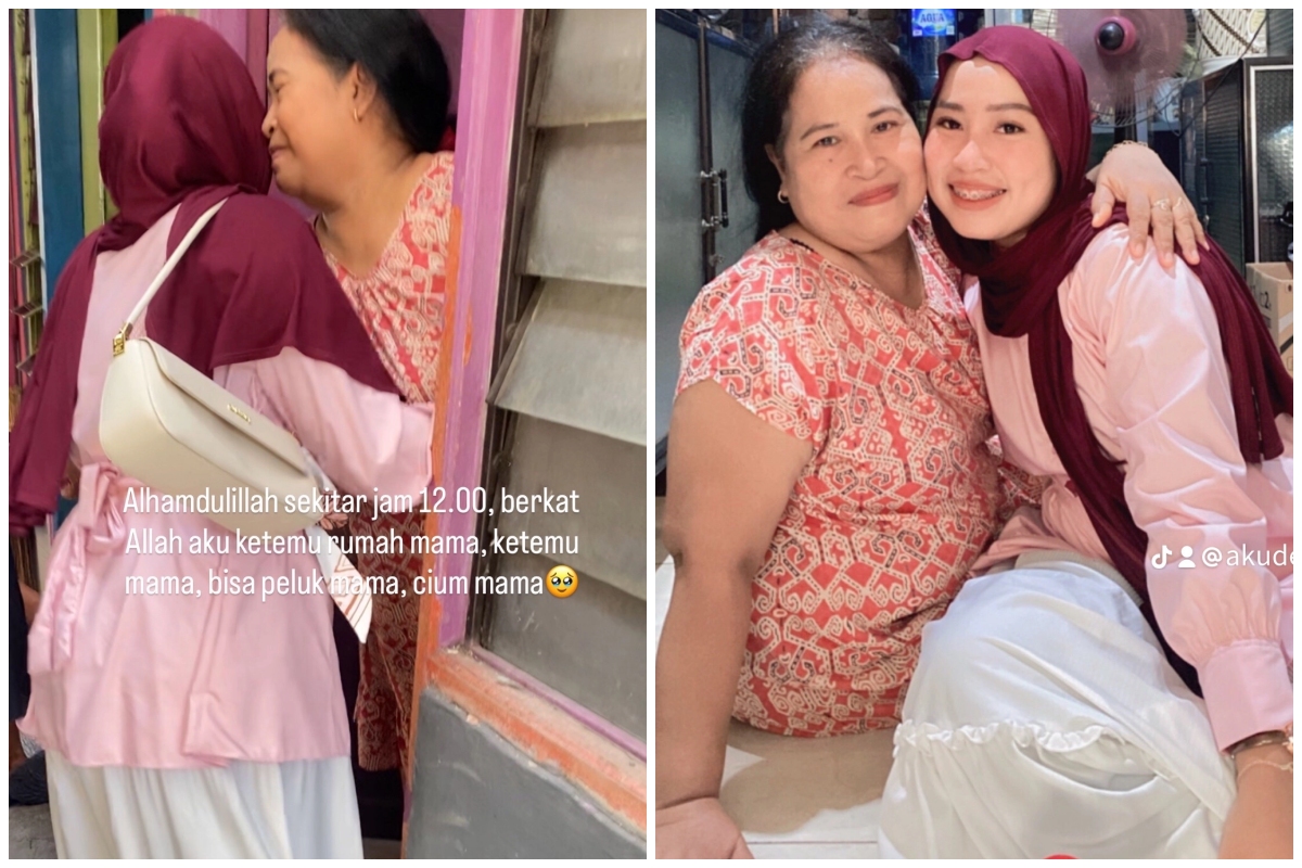22 Tahun berpisah, wanita ini akhirnya berhasil bertemu sang ibu, momen pertemuannya bikin mewek