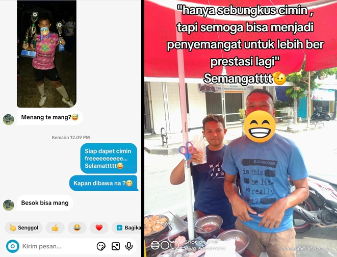 Kisah pedagang jajanan rutin gratiskan dagangannya untuk siswa berprestasi, 7 potretnya bikin salut