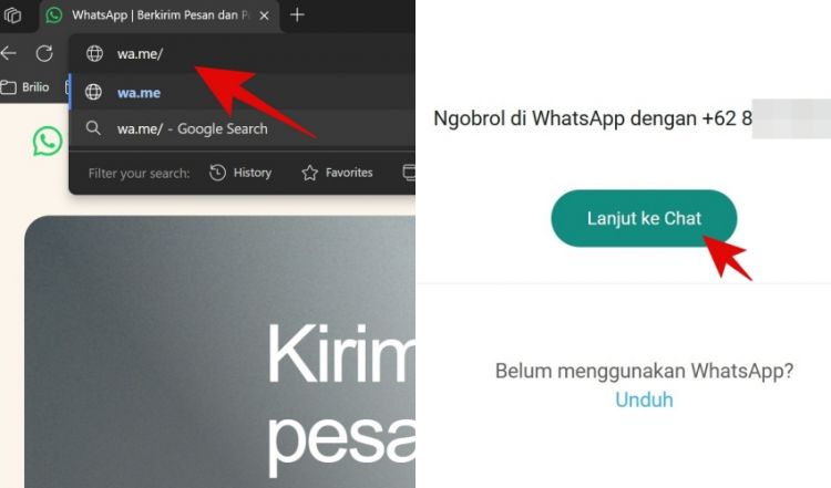 Cara kirim pesan WhatsApp tanpa simpan nomor HP penerima, sat-set bisa langsung tanpa ribet