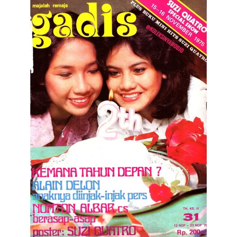 Model sampul majalah jadul era 70-an ini ternyata tante Dian Sastro, intip 7 potret lawasnya