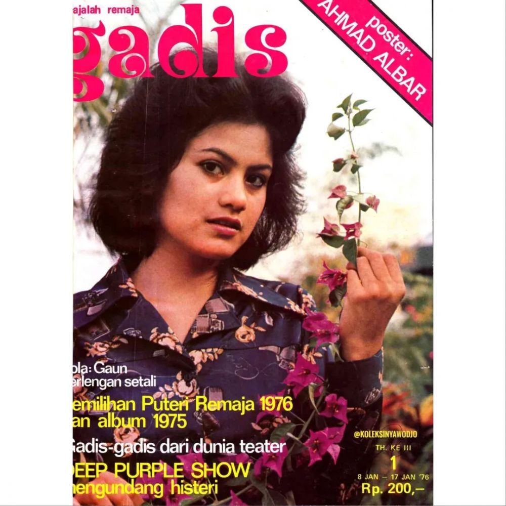 Model sampul majalah jadul era 70-an ini ternyata tante Dian Sastro, intip 7 potret lawasnya