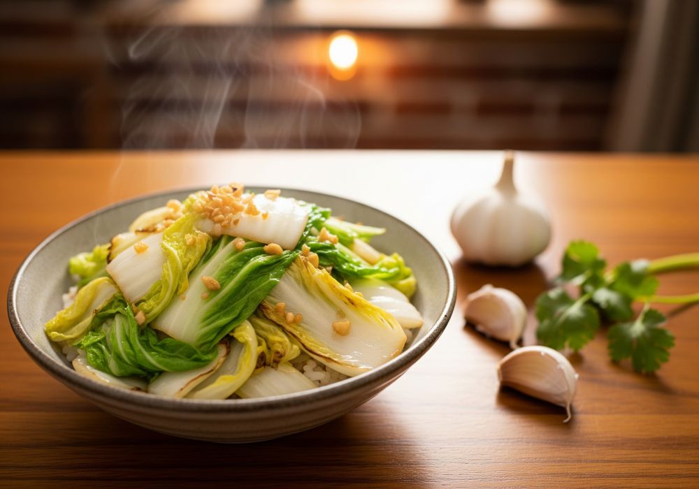 Resep kilat 10 menit tumis sawi putih bawang putih, penyelamat anak kos saat tanggal tua