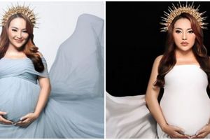 Kenangan kebahagiaan Mpok Alpa melahirkan anak kembar setahun lalu, anaknya diberi nama Raffi Ahmad