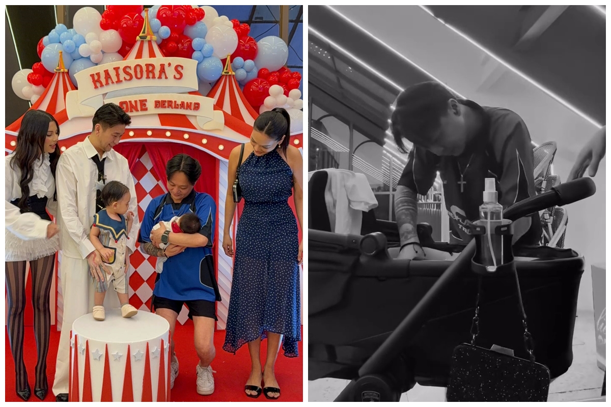 9 Potret DJ Bravy jadi partner Erika Carlina rawat baby Andrew, telaten gendong dan bantu ganti popok