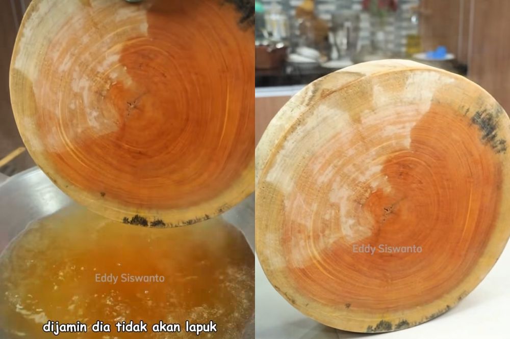 Cara jitu Chef Eddy selamatkan talenan kayu dari jamur dan ancaman lapuk, perhatikan cara rebusnya