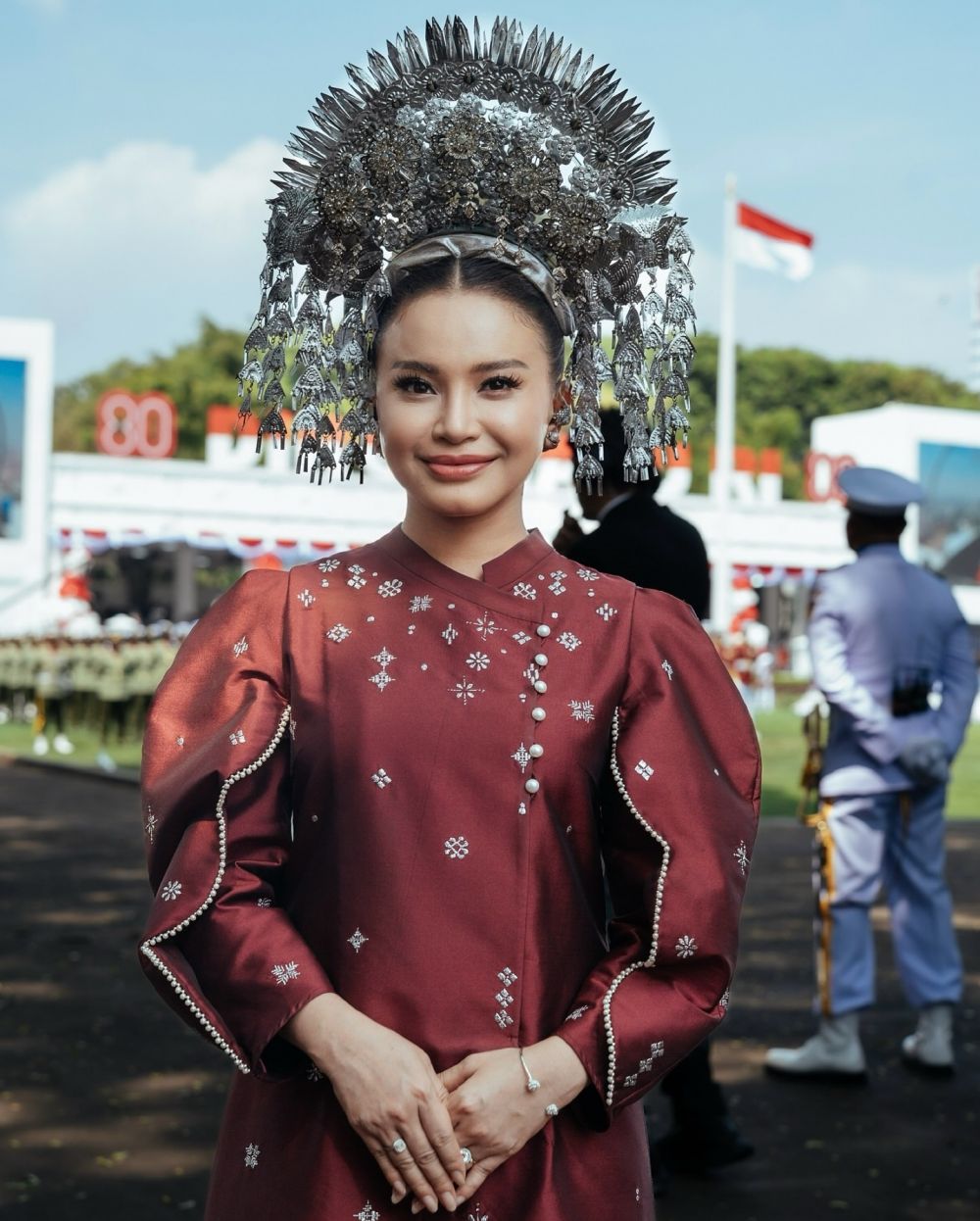 11 Potret seleb cantik hadiri HUT RI ke-80 di Istana Merdeka, Arumi Bachsin tampil simpel tapi elegan