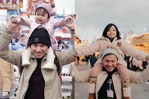 Nostalgia masa lalu, begini potret 7 seleb saat remake foto lawas bareng anak