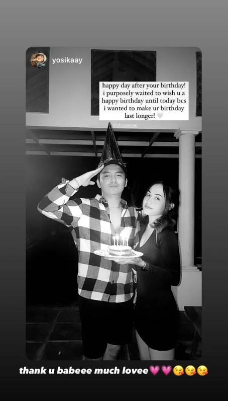 Pacarnya pernah diospek Soimah hingga minta putus, ini 7 potret mesra Aksa Uyun dan Yosika Ayumi