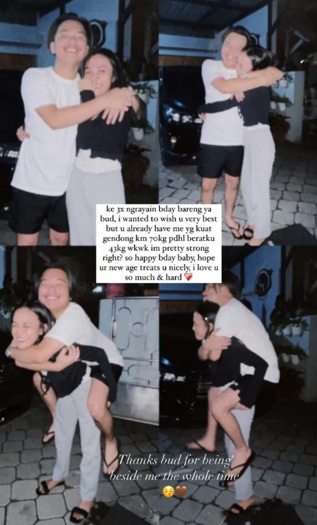 Pacarnya pernah diospek Soimah hingga minta putus, ini 7 potret mesra Aksa Uyun dan Yosika Ayumi