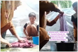 Salut! Bak orang tua sendiri, guru ini inisiatif cuci baju siswanya yang tidak dicuci 2 minggu