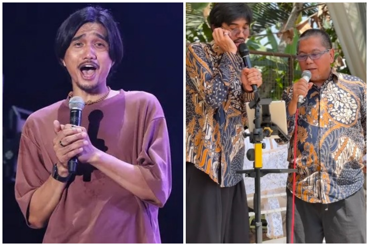 Tak ada fasilitas istimewa, ini 7 potret Duta SO7 rela panas-panasan nyanyi di acara kondangan