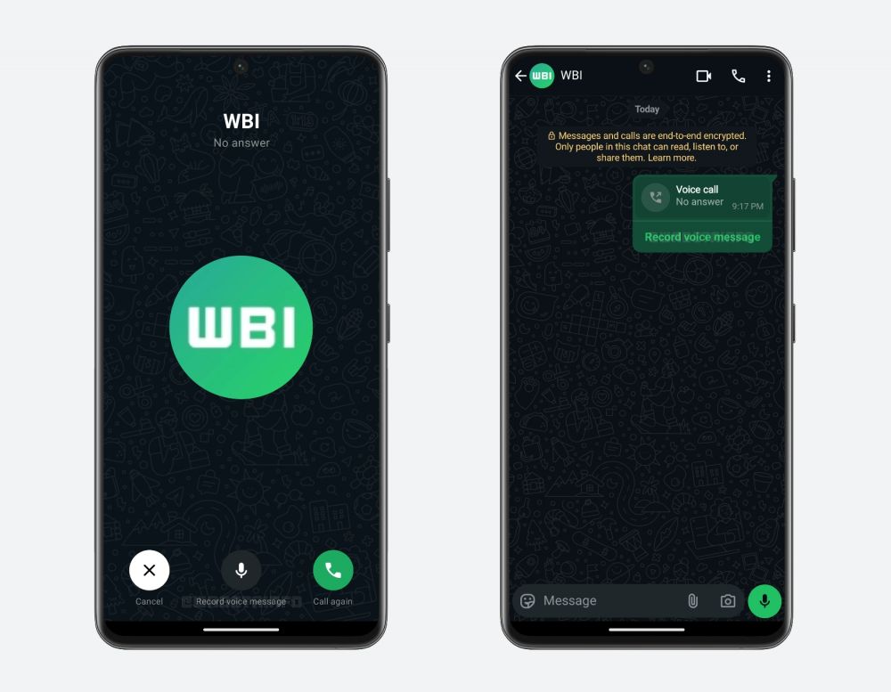 WhatsApp uji coba fitur mirip voice note, kalau telpon tidak diangkat bisa langsung kirim voice note