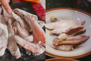 Ikan asin terlalu asin bikin pusing? Ini cara kurangin rasa asin tanpa air garam, modal kertas minyak