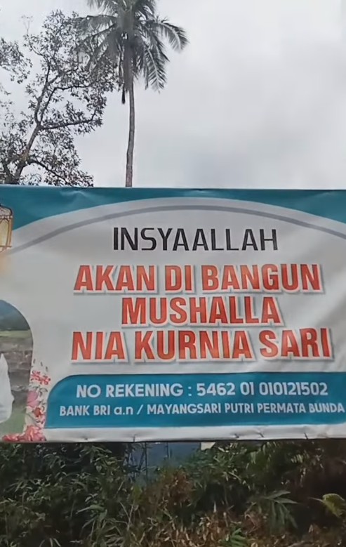 Kisah kematian Nia penjual gorengan sempat viral, sampai dibuatkan musala, kini mangkrak, 9 potretnya