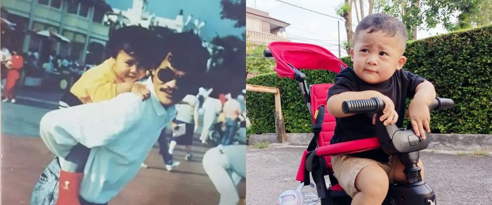 Wajahnya sulit dibedakan, ini potret masa kecil 9 pelawak dan anaknya, paras Sule dan Adzam kembar