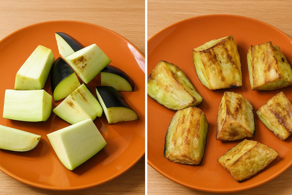 Eksperimen terong goreng anti serap minyak, cara bikin garing cuma tambah 1 bahan dapur ini