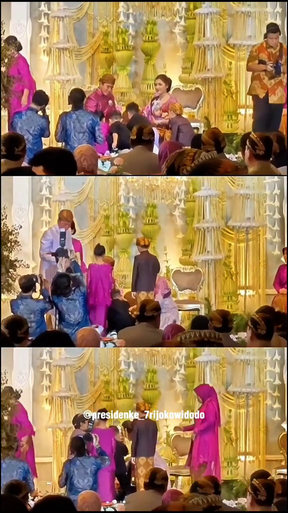 9 Potret prosesi tedak siten Bebingah putri Kaesang dan Erina Gudono, wajah sang anak terungkap