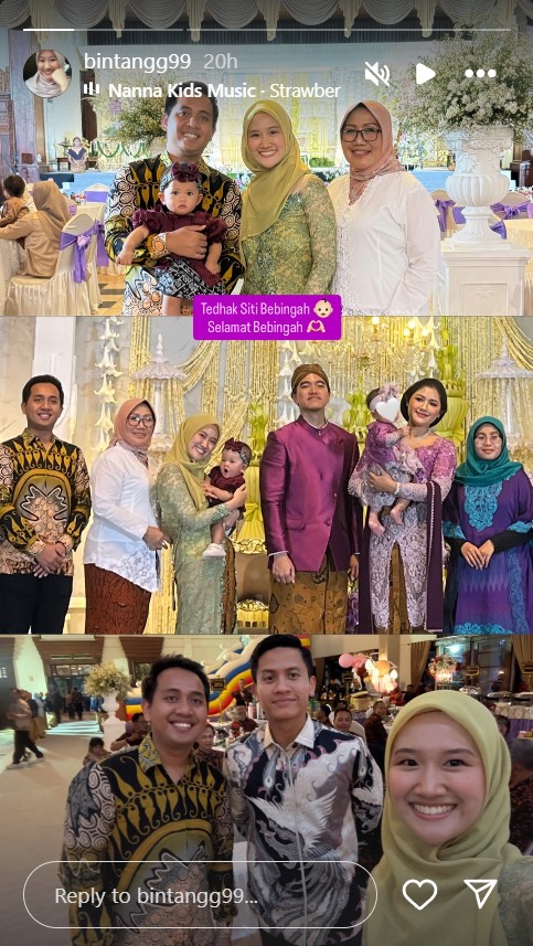 9 Potret prosesi tedak siten Bebingah putri Kaesang dan Erina Gudono, wajah sang anak terungkap