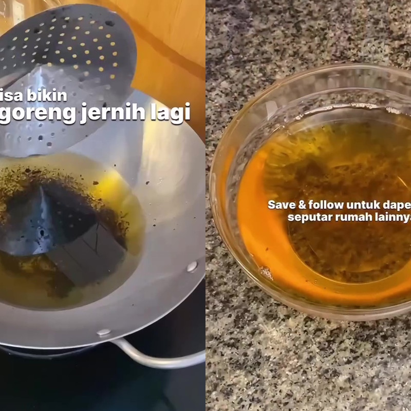 Minyak goreng keruh karena makanan bisa jadi jernih lagi seperti baru, begini cara mengatasinya