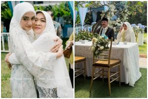 9 Potret Ayudia Bing Slamet dampingi ibundanya menikah lagi, bahagia antar orang tua ke pelaminan