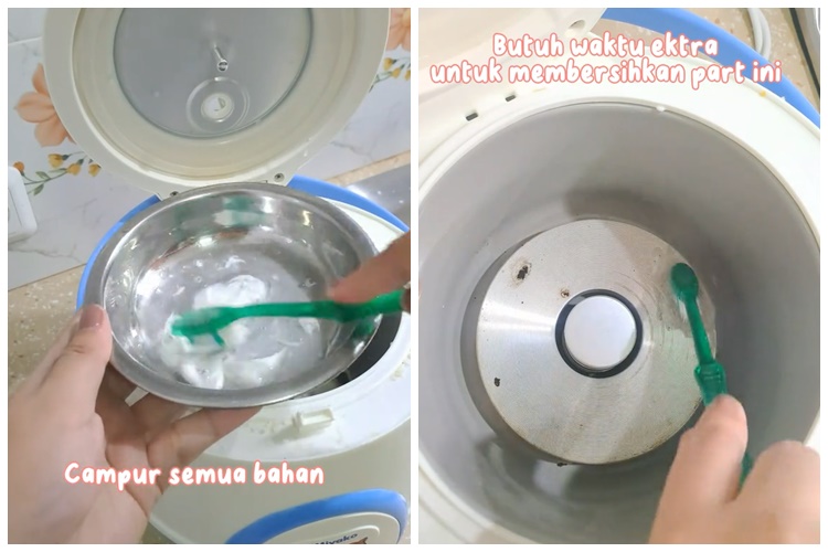 Rahasia bikin dasar rice cooker gosong jadi kinclong, nggak perlu capek gosok-gosok pakai sabun