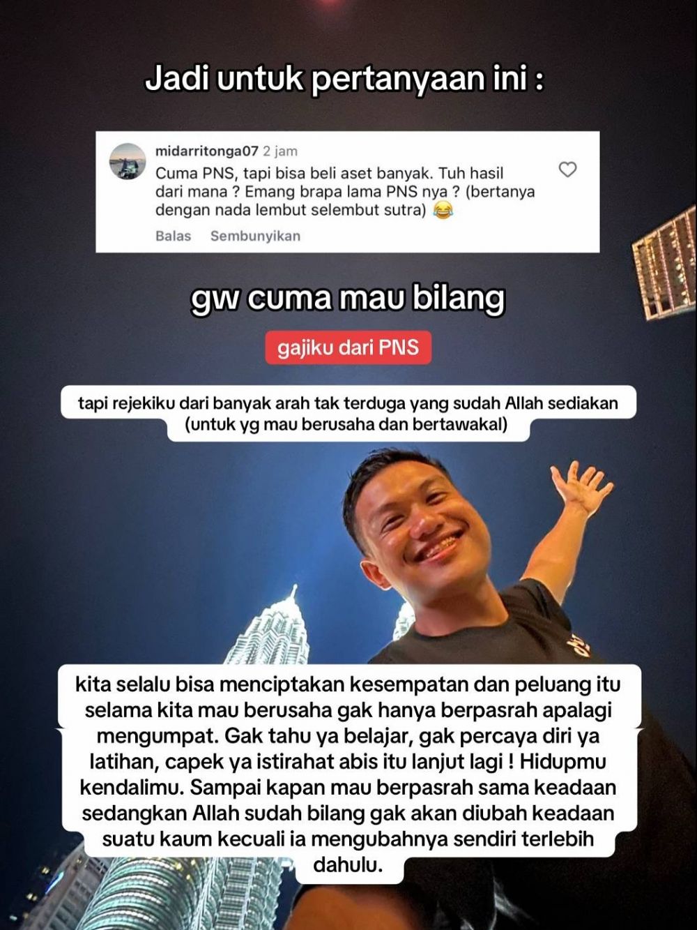 Dicibir kerja PNS tapi punya aset banyak, pria ini bagikan perjuangannya cari cuan jadi konten kreator
