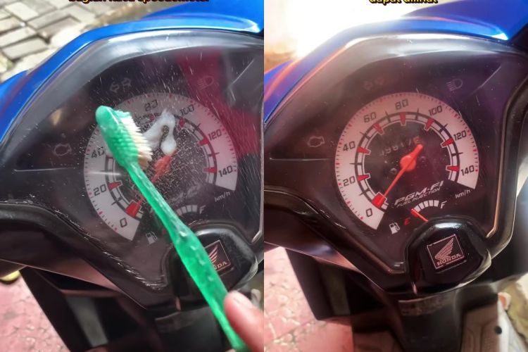Wanita ini bagikan trik dari tukang bengkel cara atasi kaca speedometer retak tanpa perlu ganti baru