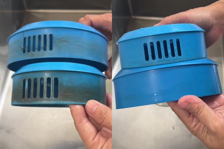 Siapa sangka, tutup teko plastik yang menghitam bisa cerah lagi hanya dicuci dengan 1 bahan ini