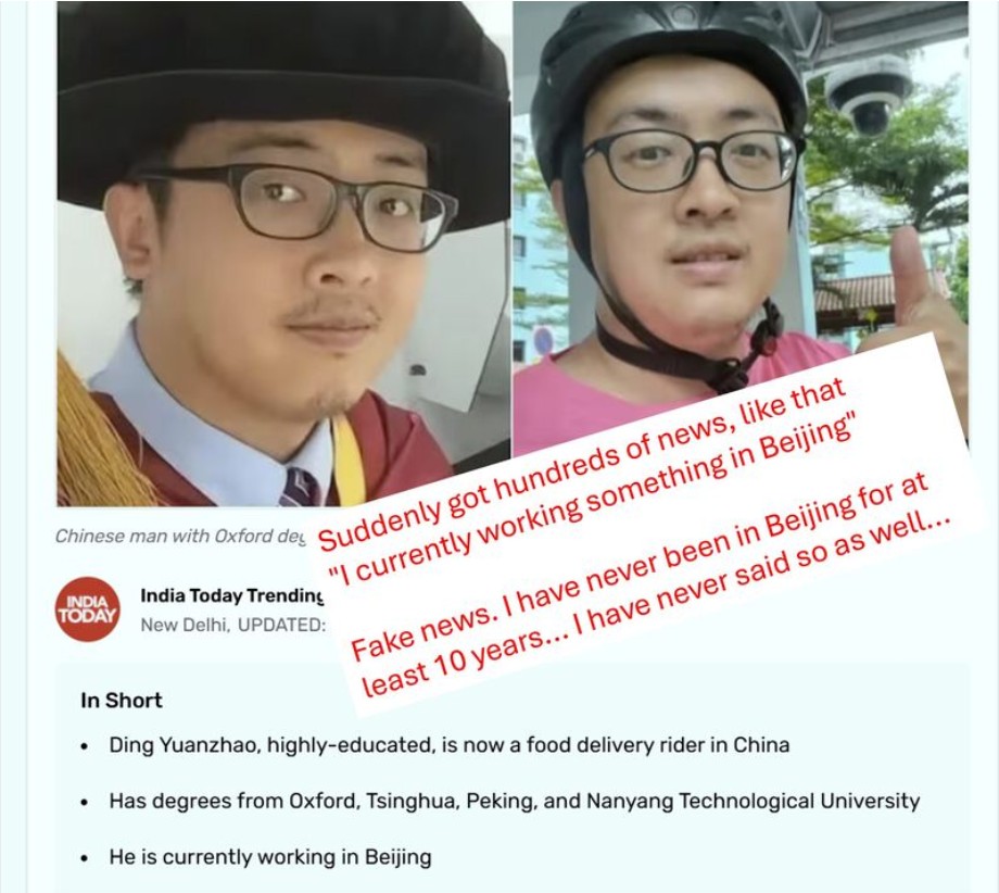 Sempat viral pria bergelar doktor dan lulusan Oxford jadi kurir, ternyata hoax, begini faktanya