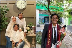 7 Potret Suti Karno bagikan momen kelulusan Grecho Pradittya Karno anak angkatnya, ungkap rasa bangga