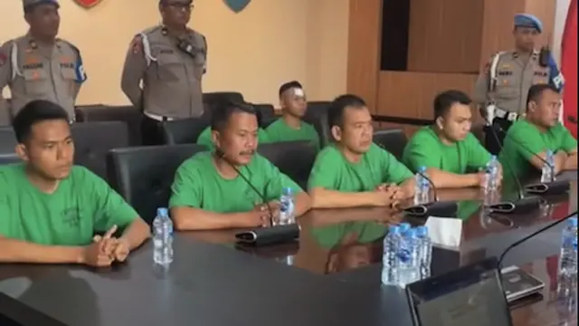 Propam rilis tampang 7 anggota Brimob yang lindas driver ojol Affan Kurniawan