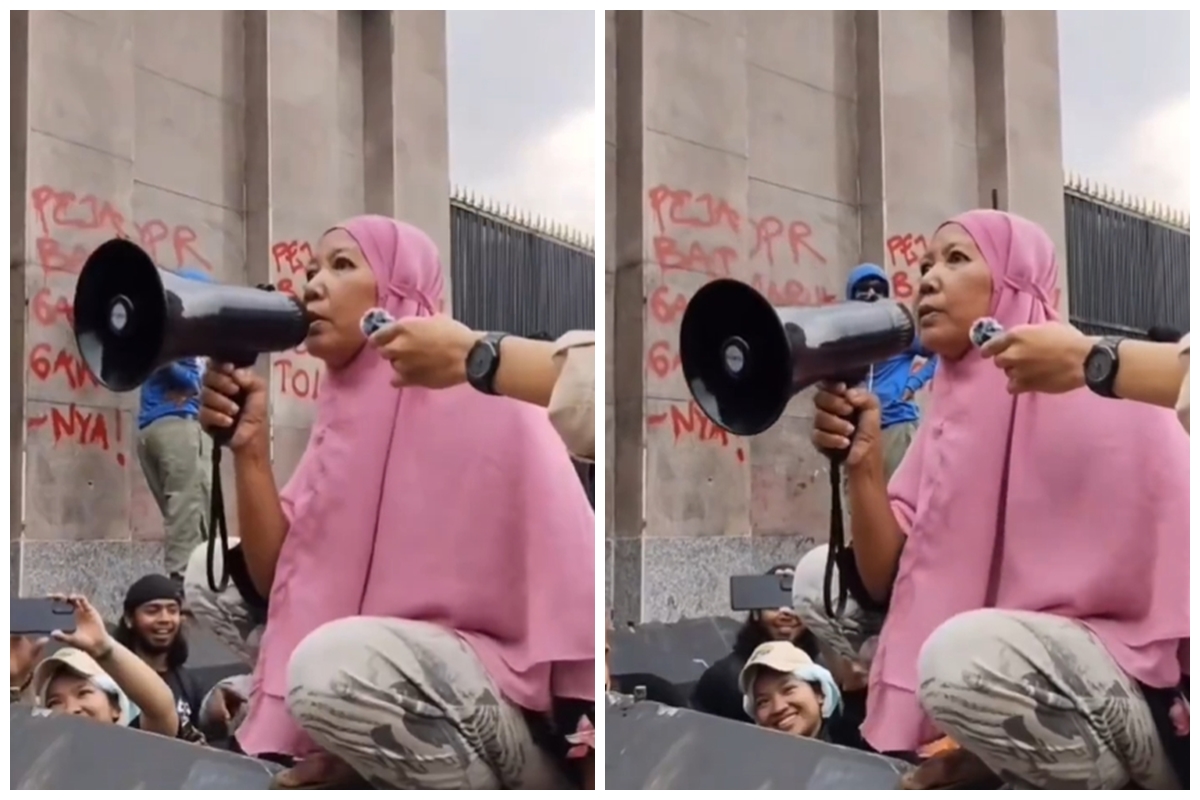 Momen emak-emak ikut demo sampai dicariin anaknya, saat pulang ke rumah endingnya bikin terenyuh