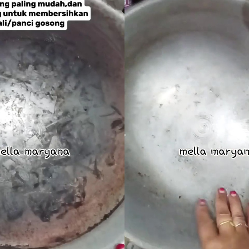 Hanya dengan 2 bahan dapur saja, kuali gosong dan berkerak hitam bisa kinclong lagi, begini caranya