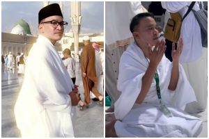 9 Potret khusyuk Ruben Onsu di Tanah Suci, siap jalani umrah perdana usai mualaf