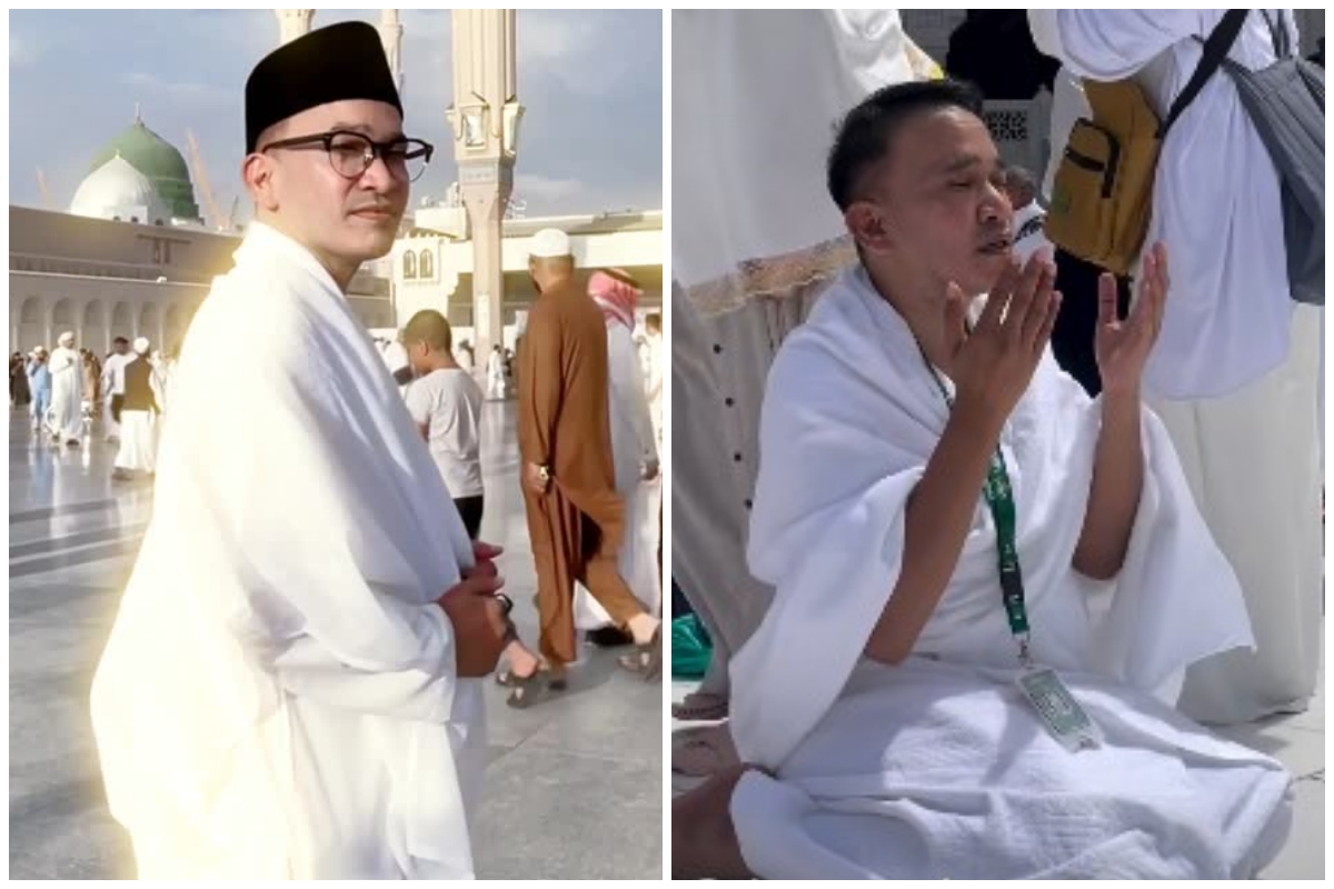 9 Potret khusyuk Ruben Onsu di Tanah Suci, siap jalani umrah perdana usai mualaf